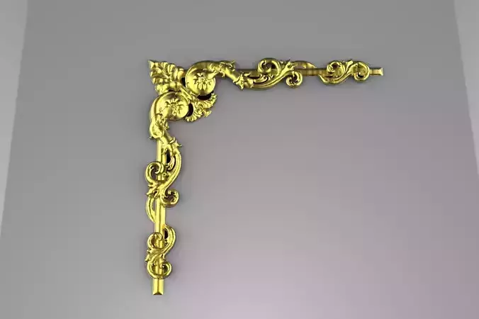 wooden corner relief