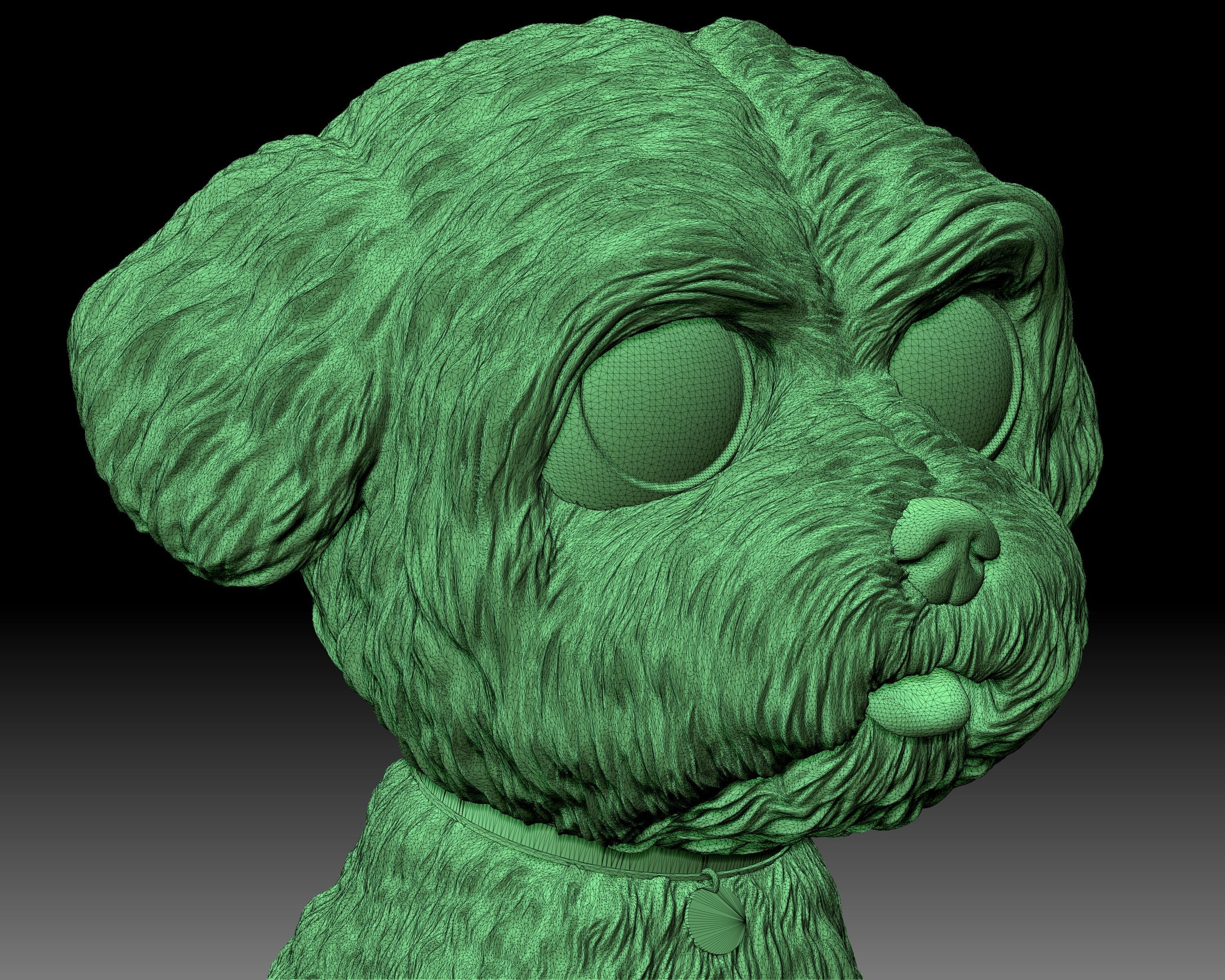 Maltese Bichon dog Funko Pop style 3D printable 3D print model_7