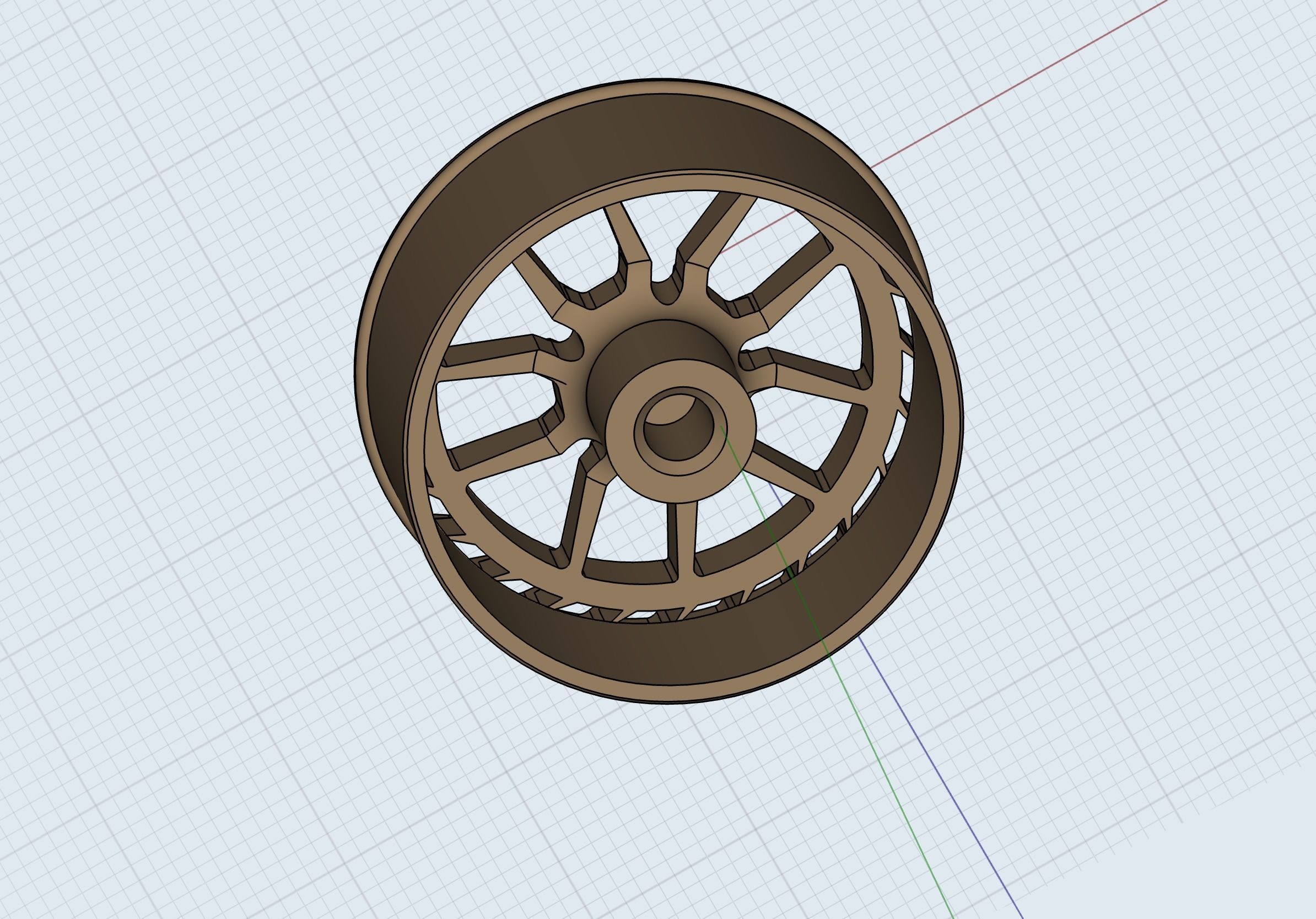 Zed performance wheel for diecast cars models 3D model 3D printable