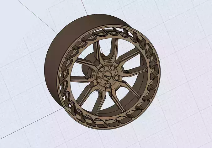 Zed performance wheel for diecast cars models