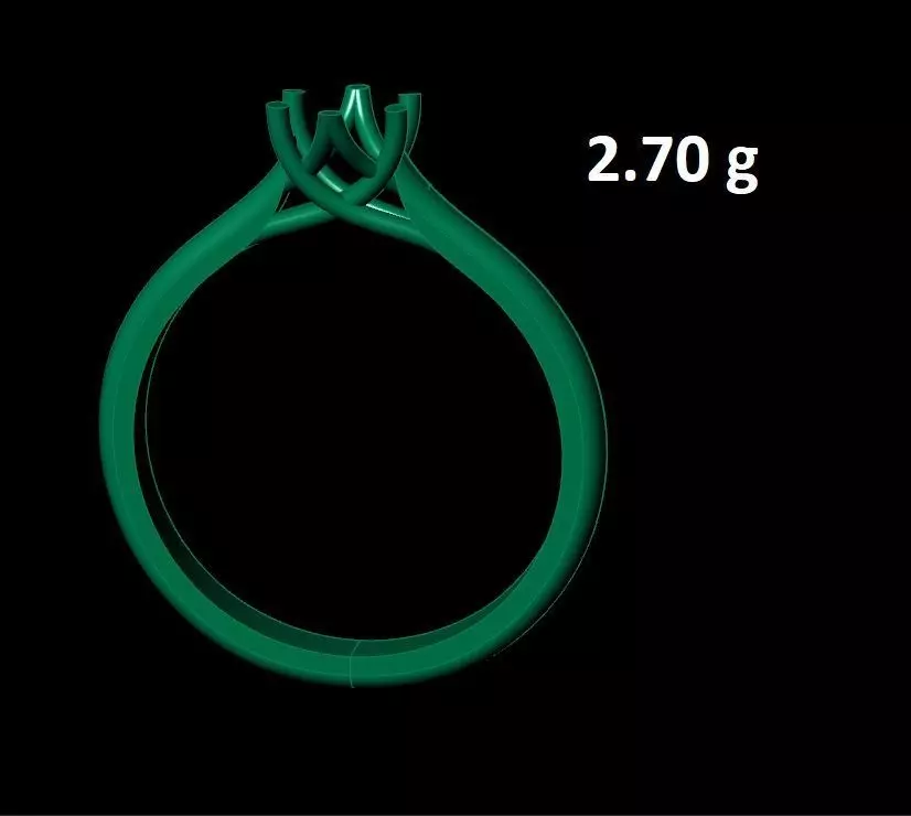 solitaire tangled Free 3D print model