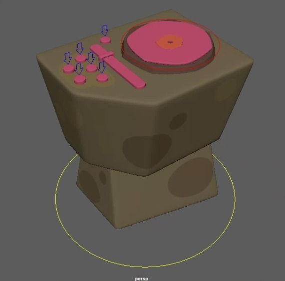 Djs table 3D model_3