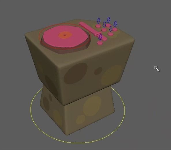 Djs table 3D model_1