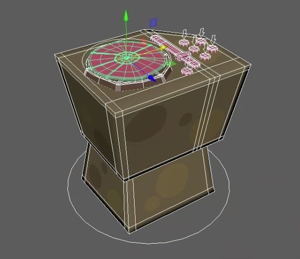 Djs table 3D model_2