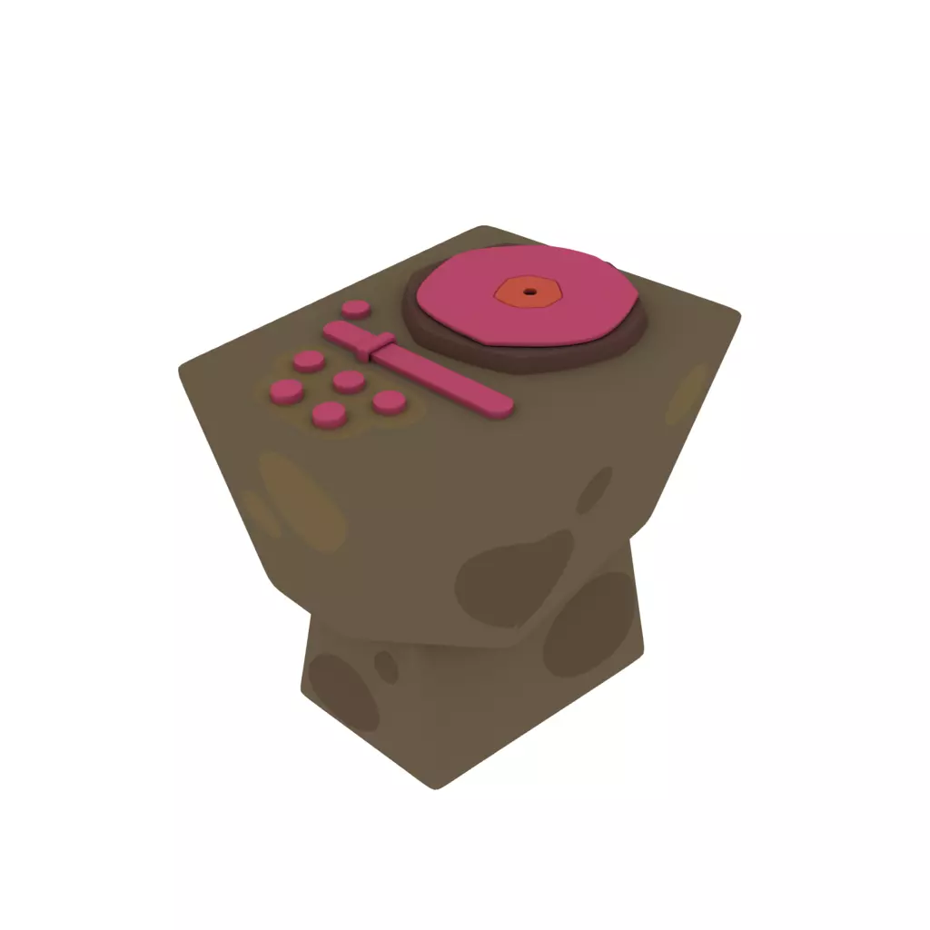 Djs table 3D model_0