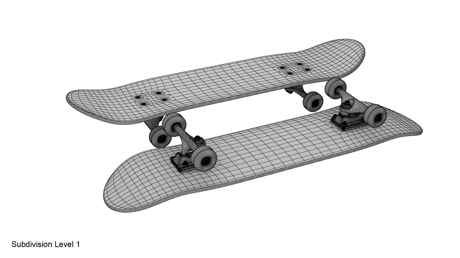 Skateboard 3D model CGTrader