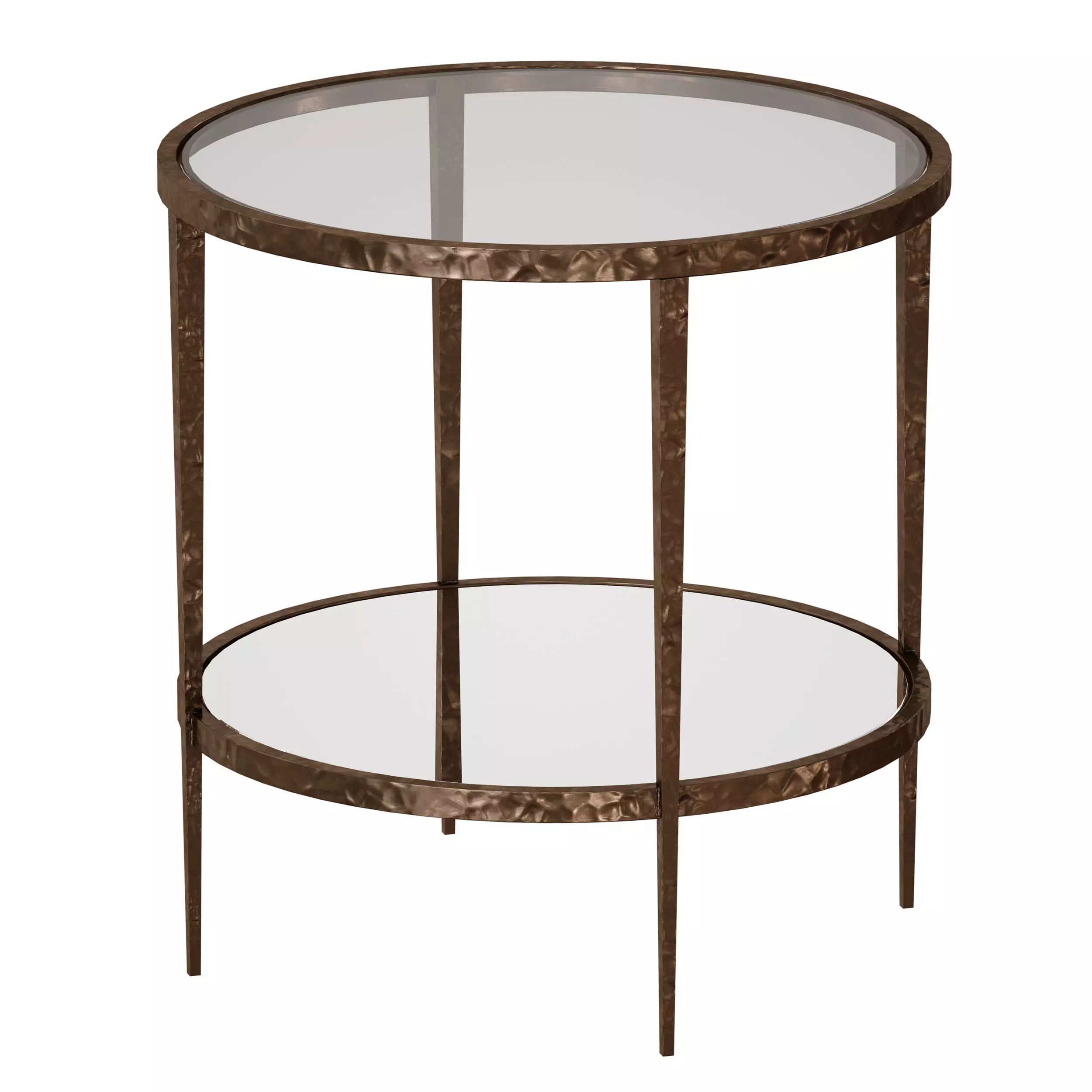 Clairemont Round Side Table Crate and Barrel 3D model_0