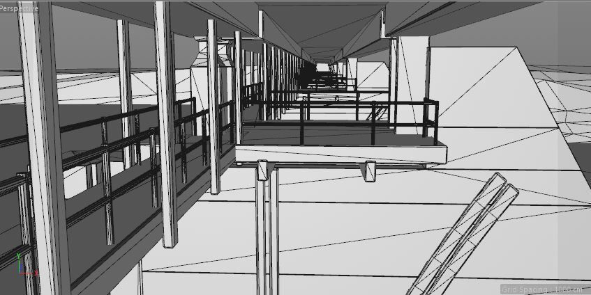 bridge dam game model V2 3D model_4