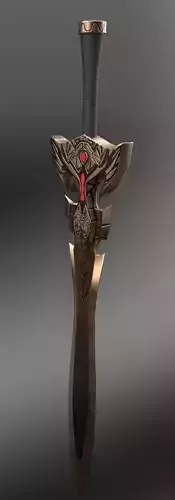 Low Poly Fantasy Sword