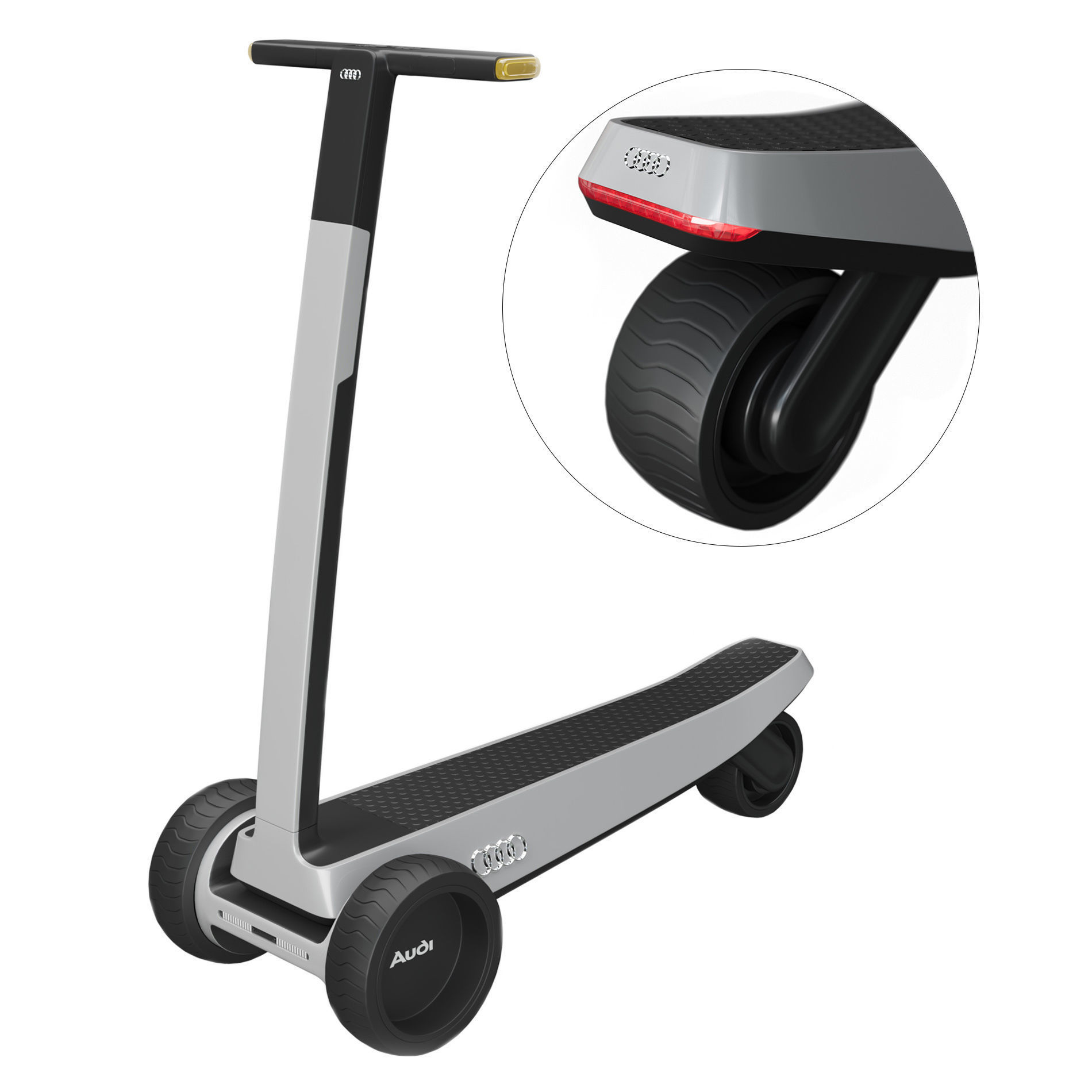Audi scooter 3D model_8