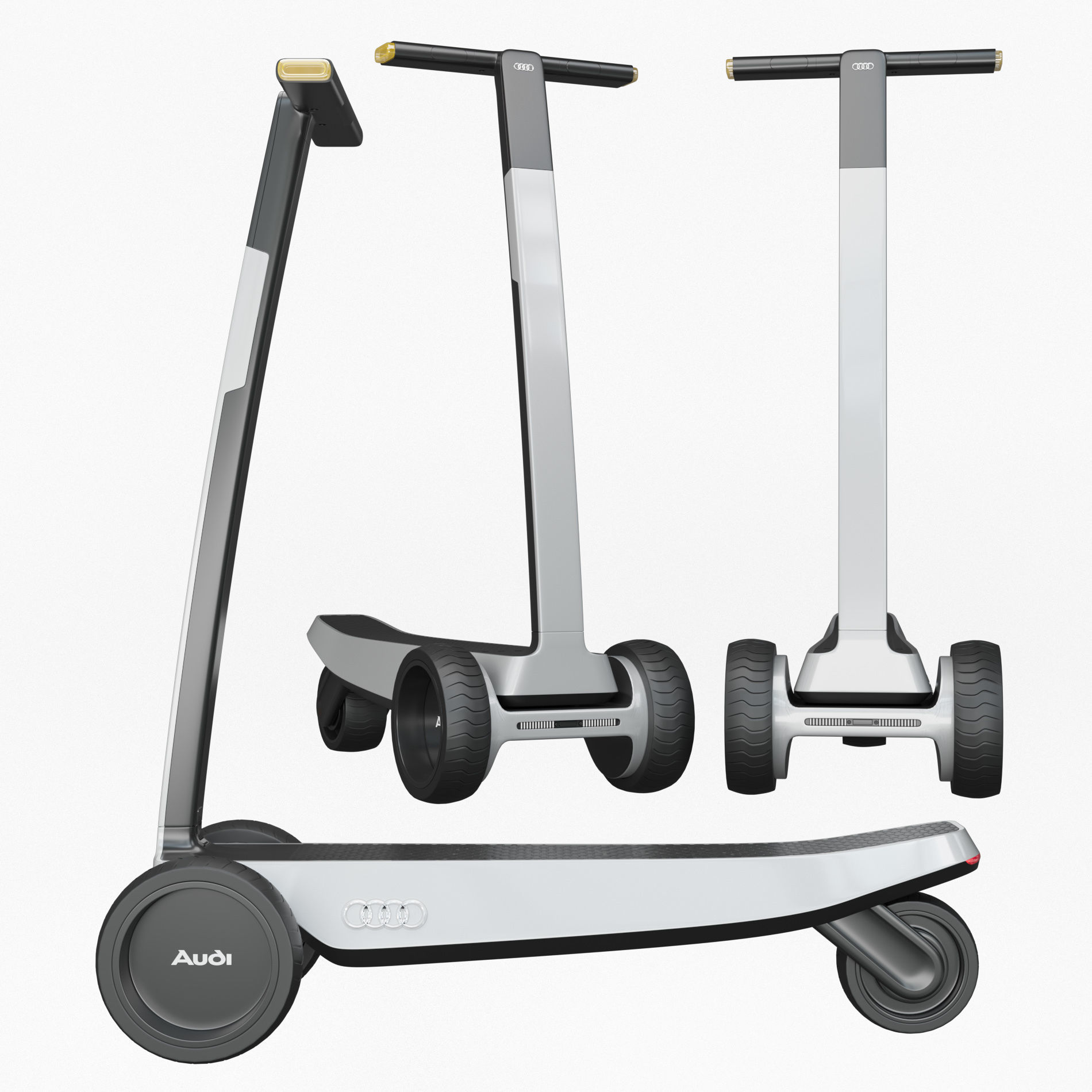 Audi scooter 3D model_5