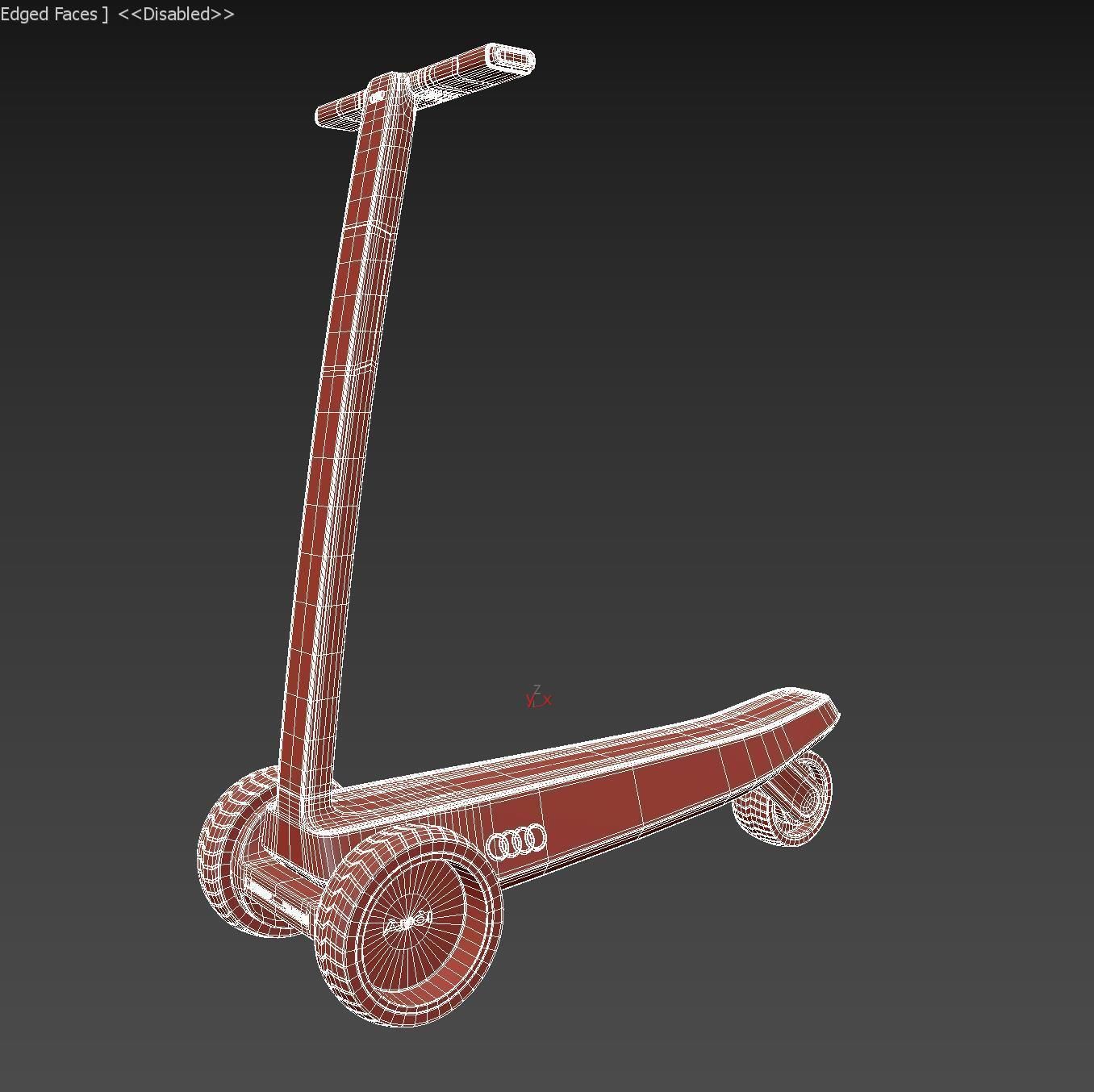 Audi scooter 3D model_9