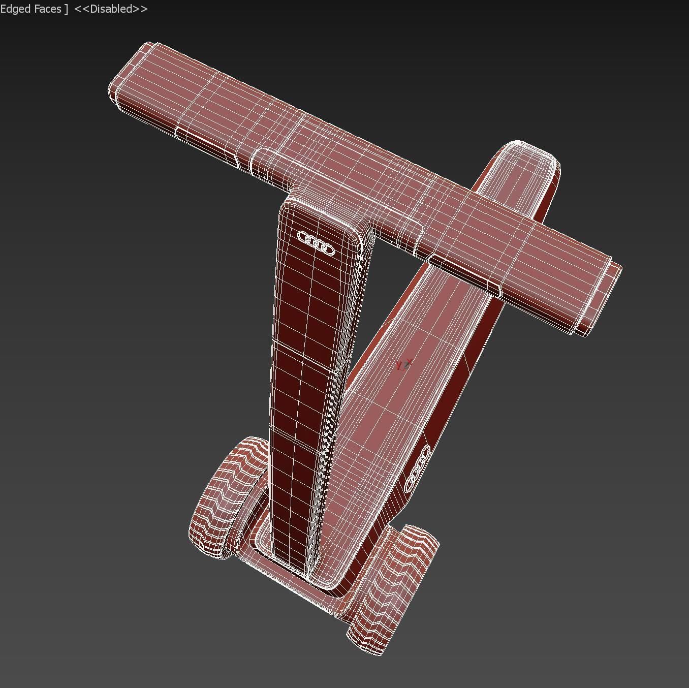 Audi scooter 3D model_11