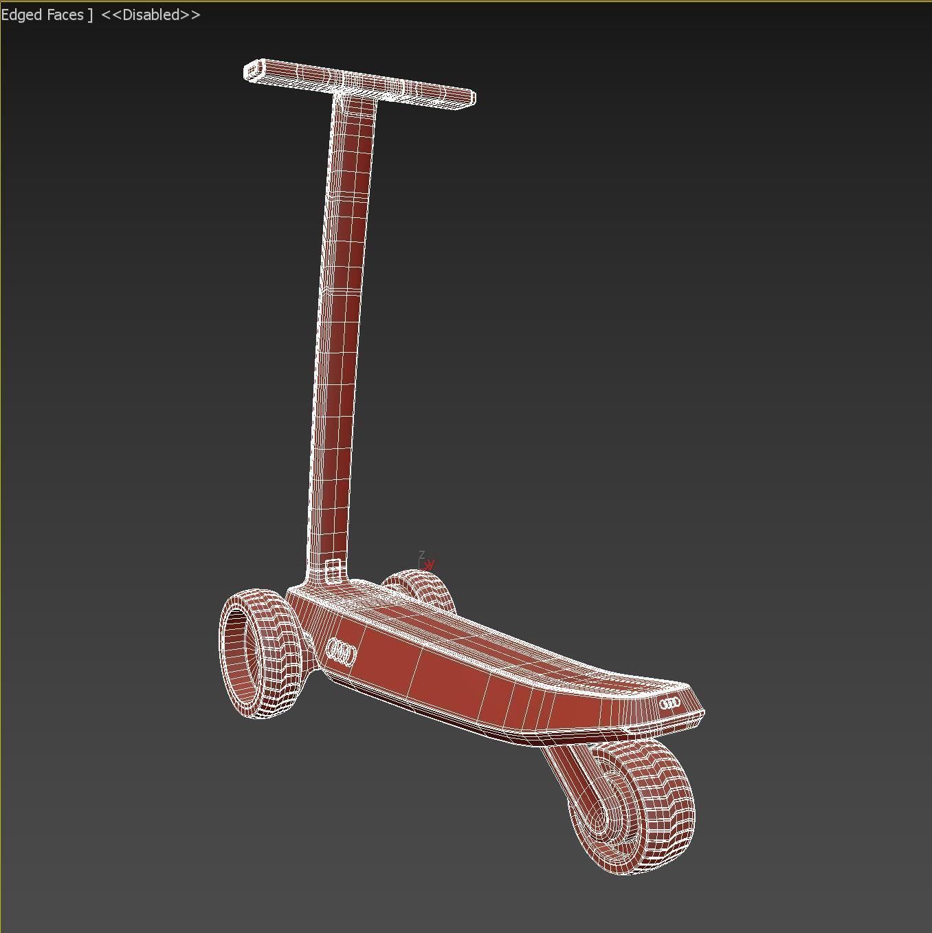Audi scooter 3D model_10