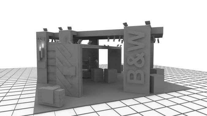 B-M Exhibition Stand Design 3D model