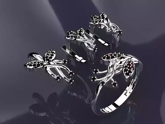  Earrings Rings Jewelry Set t00001