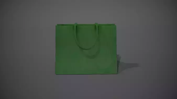 Green Hessian Shopping Bag