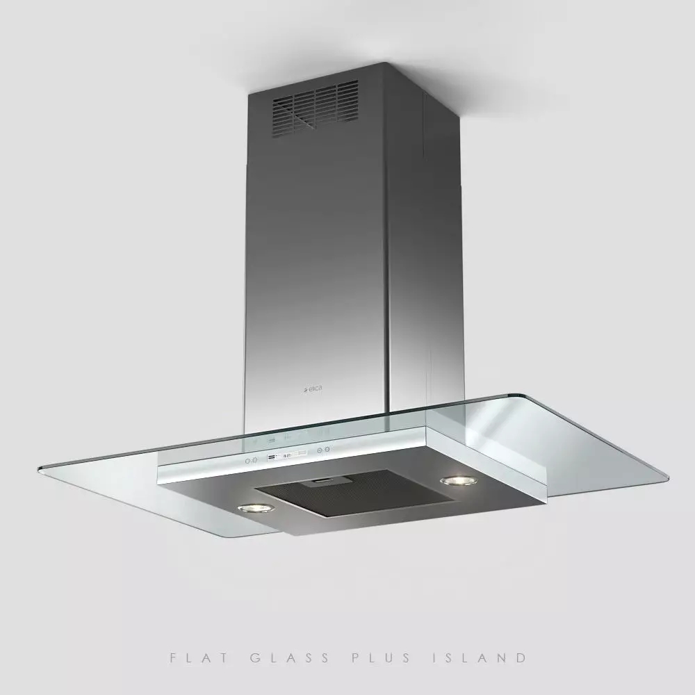 Elica Flat Glass Plus Island 3D model_0