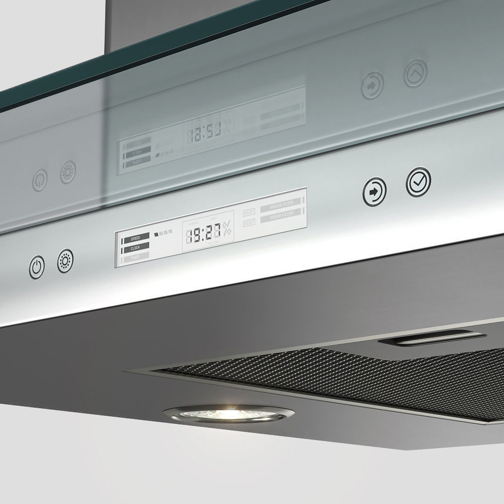 Elica Flat Glass Plus Island 3D model_1