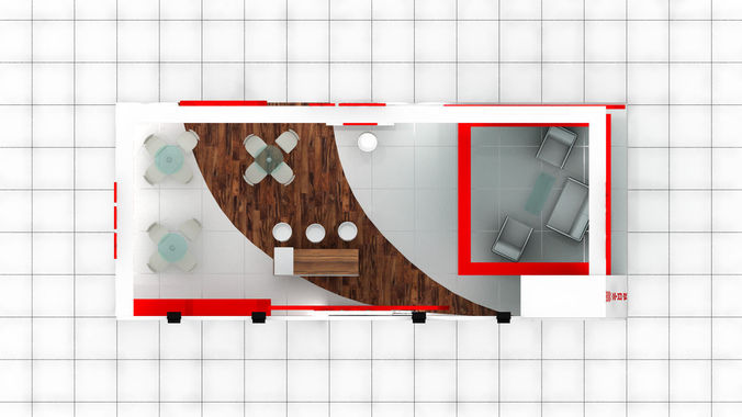 B-M Exhibition Stand Design 3 3D model