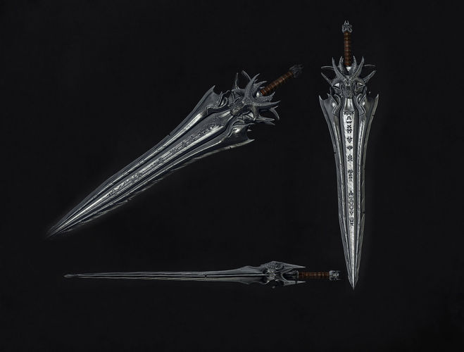 Dragon Sword Low-poly 3D model