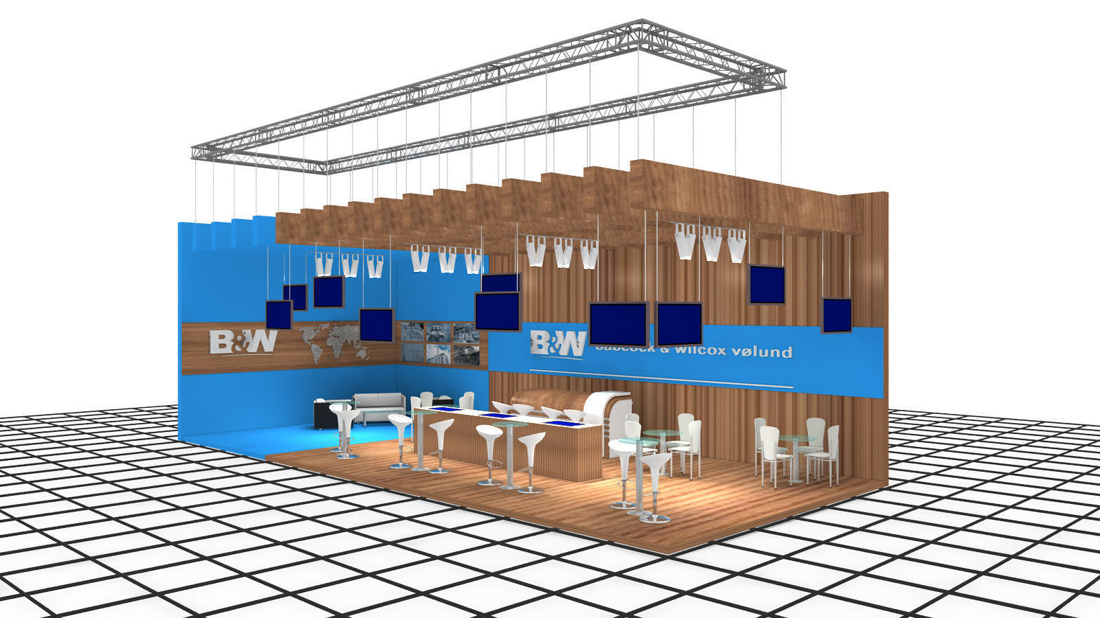 B-M Exhibition Stand Design 3-2 3D model_4