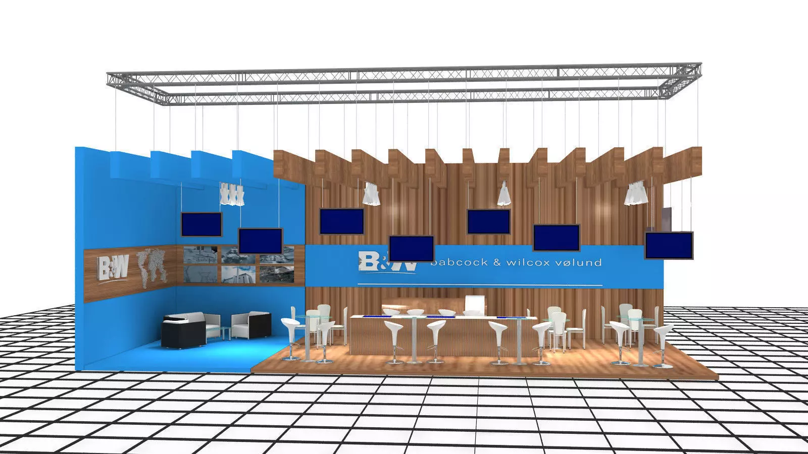 B-M Exhibition Stand Design 3-2 3D model_0