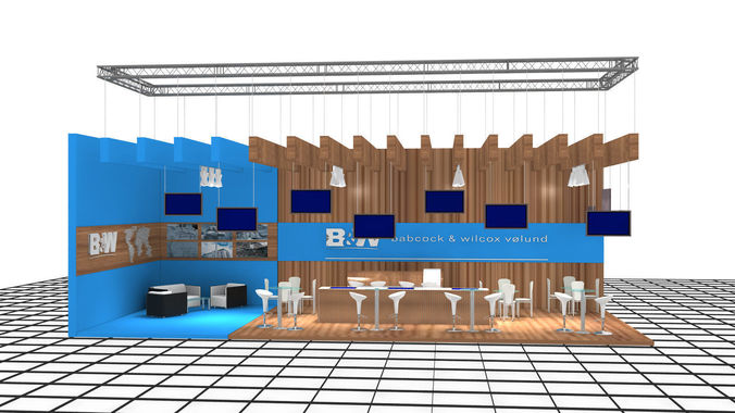 B-M Exhibition Stand Design 3-2 3D model