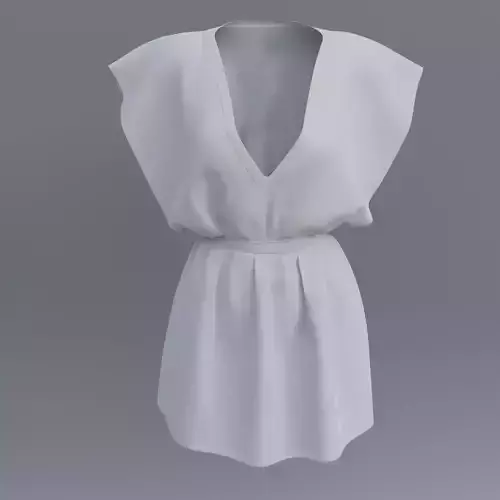 3D Female short dress