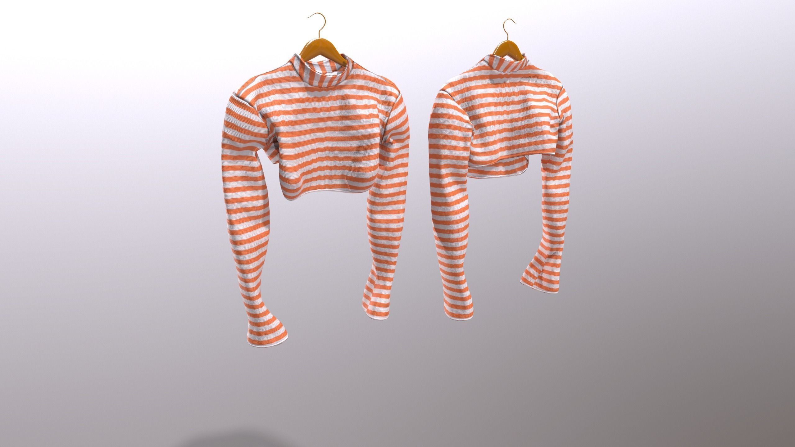 Female Clothing Low-poly 3D model_11