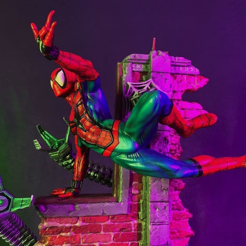 Spiderman Statue 3D Print Model 3D print model_1