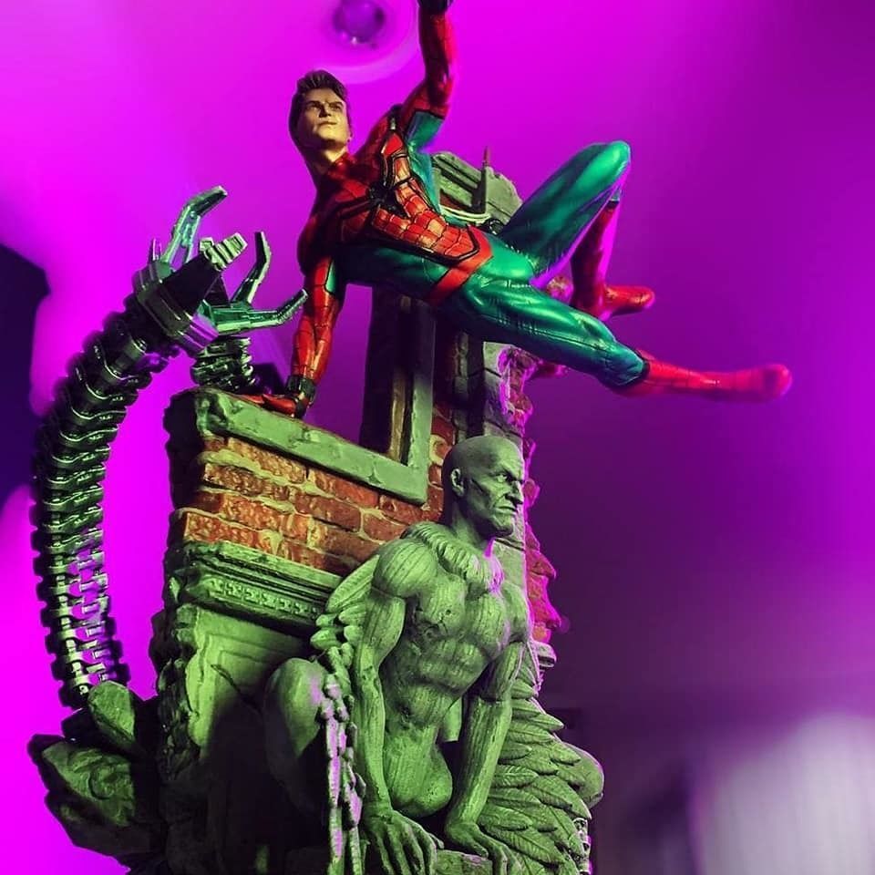 Spiderman Statue 3D Print Model 3D print model_2