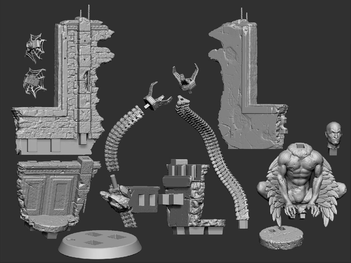 Spiderman Statue 3D Print Model 3D print model_17