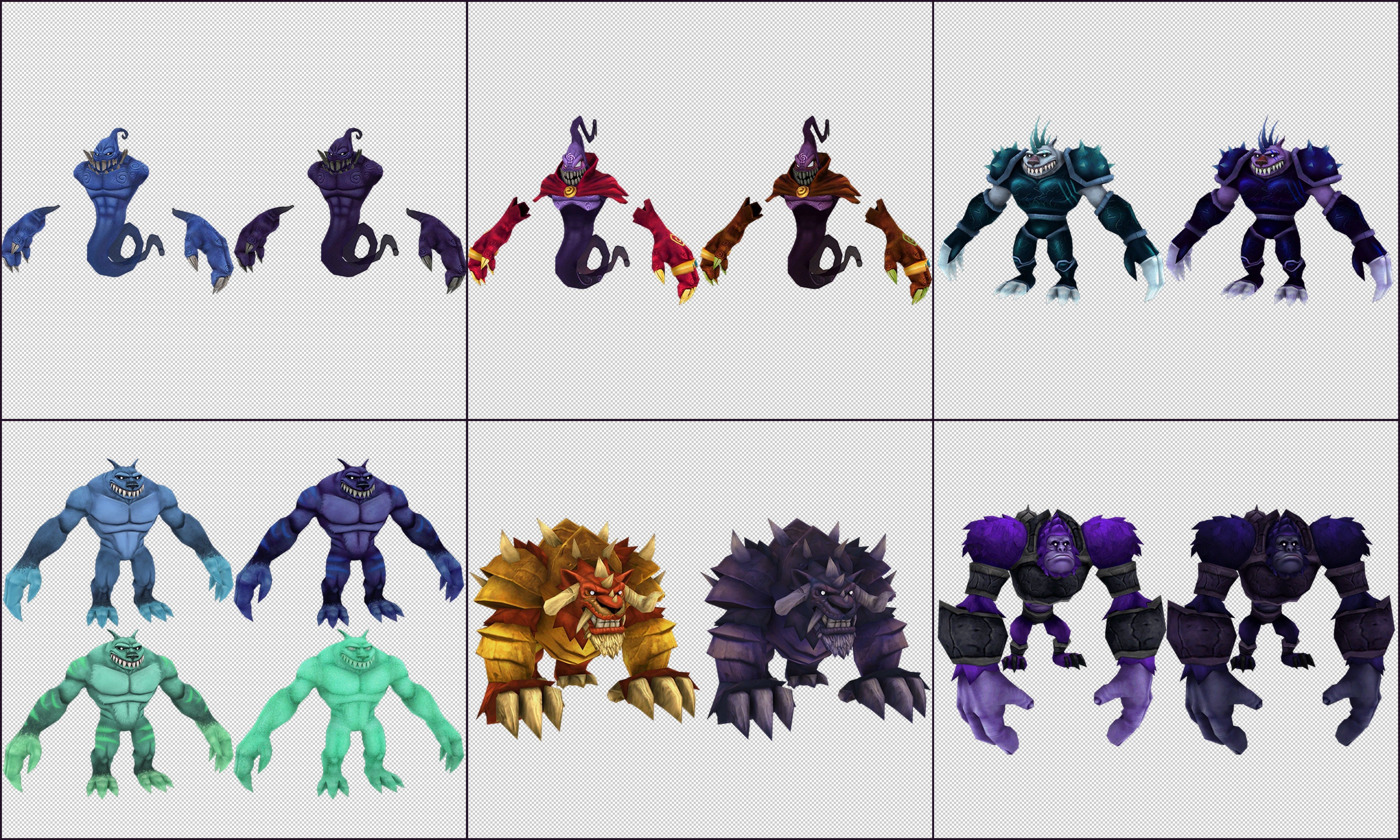 Cartoon - Characters 2 Low-poly 3D model_2