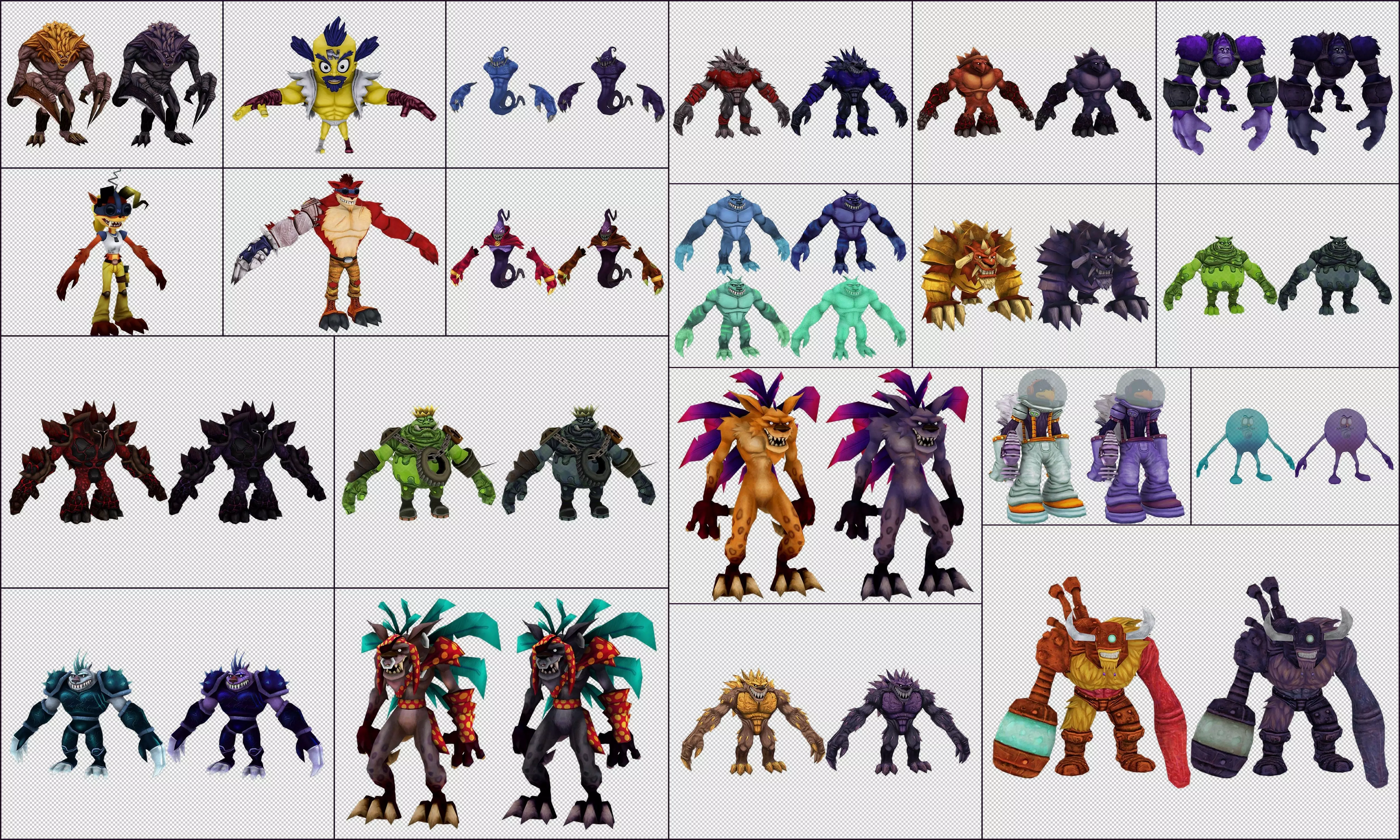 Cartoon - Characters 2 Low-poly 3D model_0