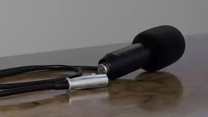 Photorealistic Condenser Microphone 