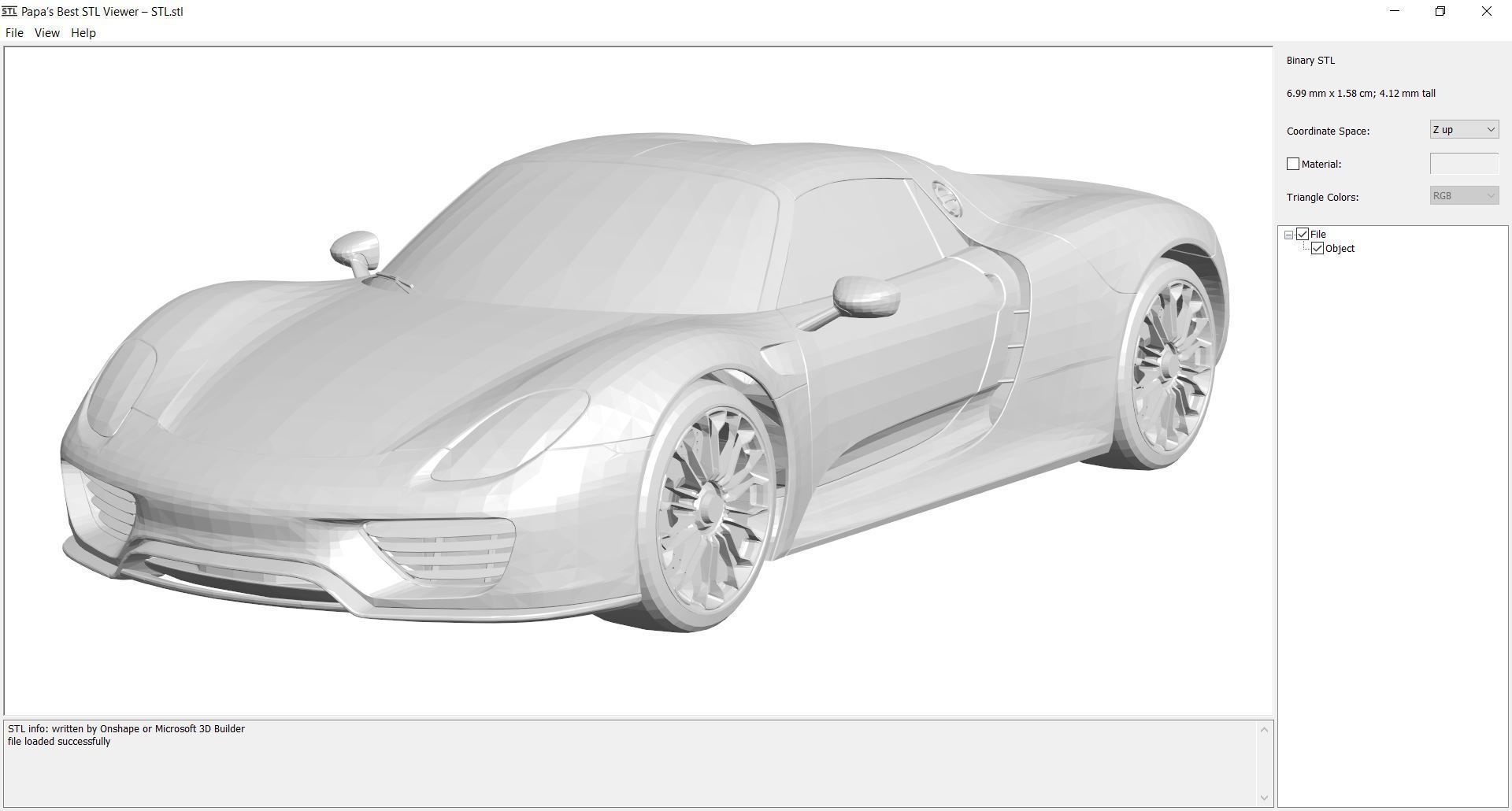CAR - Porsche918 3D print model_1