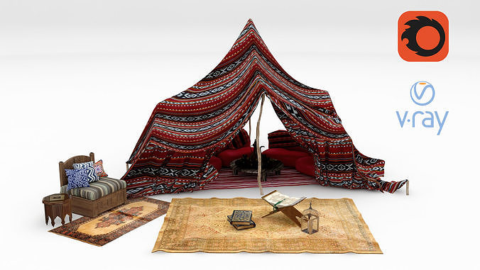 Arabic Islamic Tent 3D model