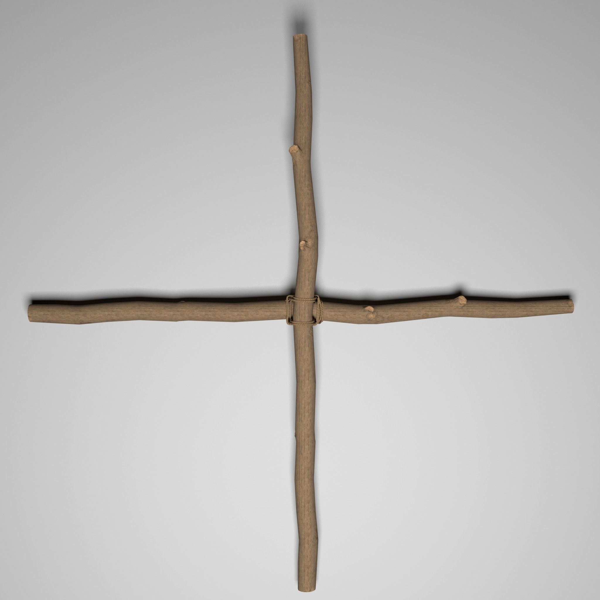 Wood stick mini pack Low-poly 3D model_3
