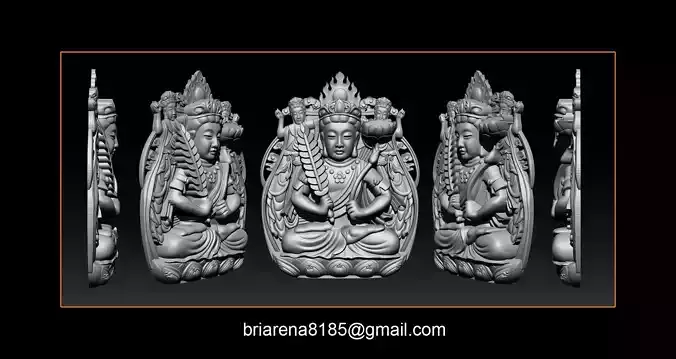 Pendant Guanyin Bodhisattva 3D print model