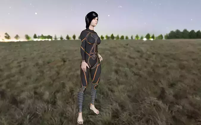 Girl for print Free 3D print model