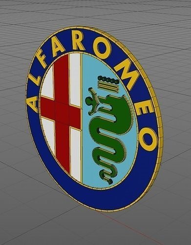 Alfa Romeo Logo Free 3D model