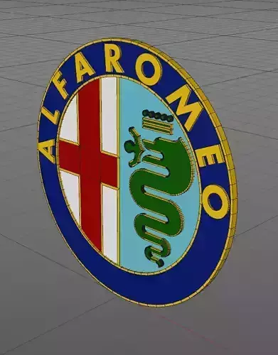 Alfa Romeo Logo Free 3D model