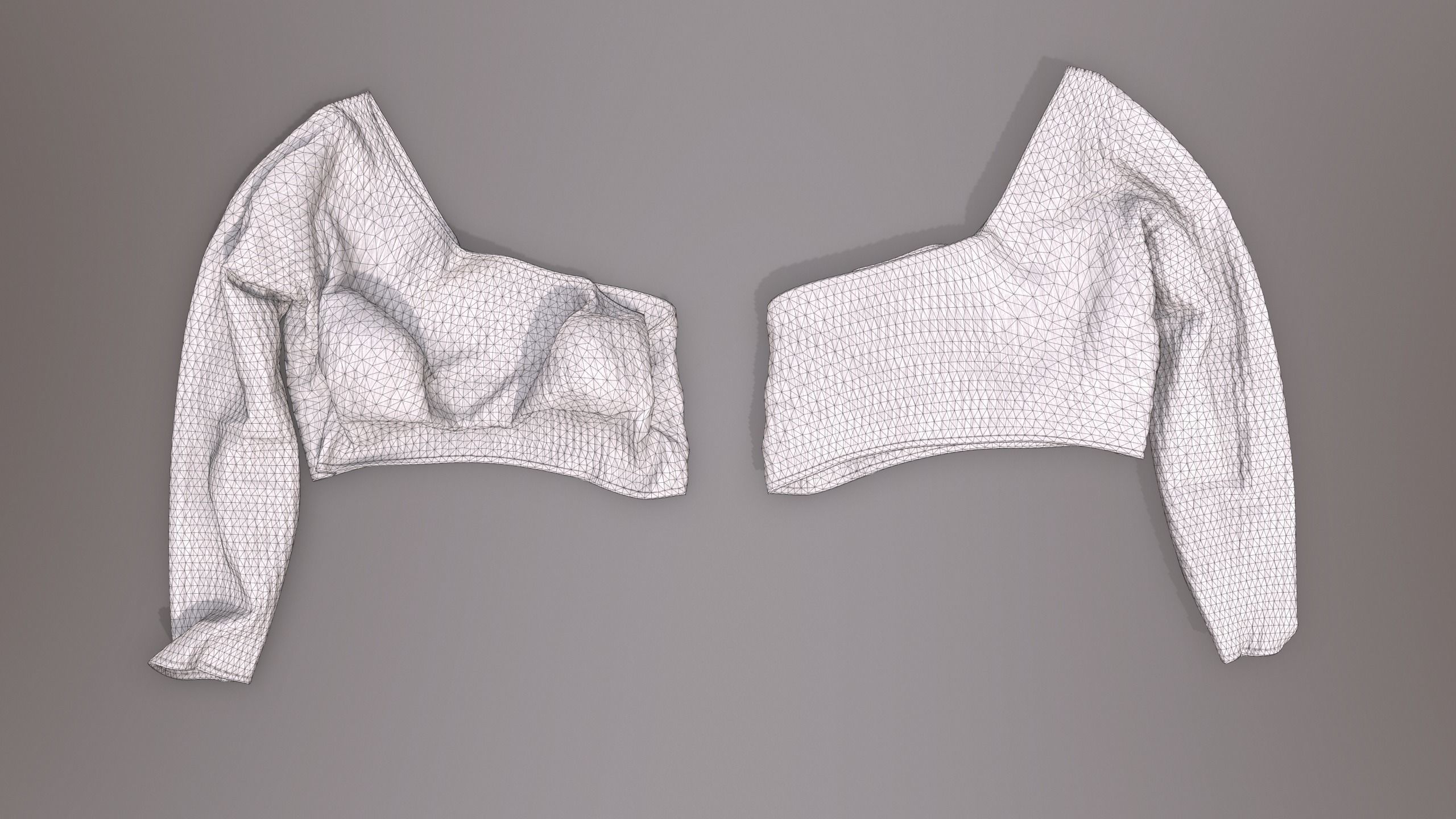 Female Clothing Low-poly 3D model_15