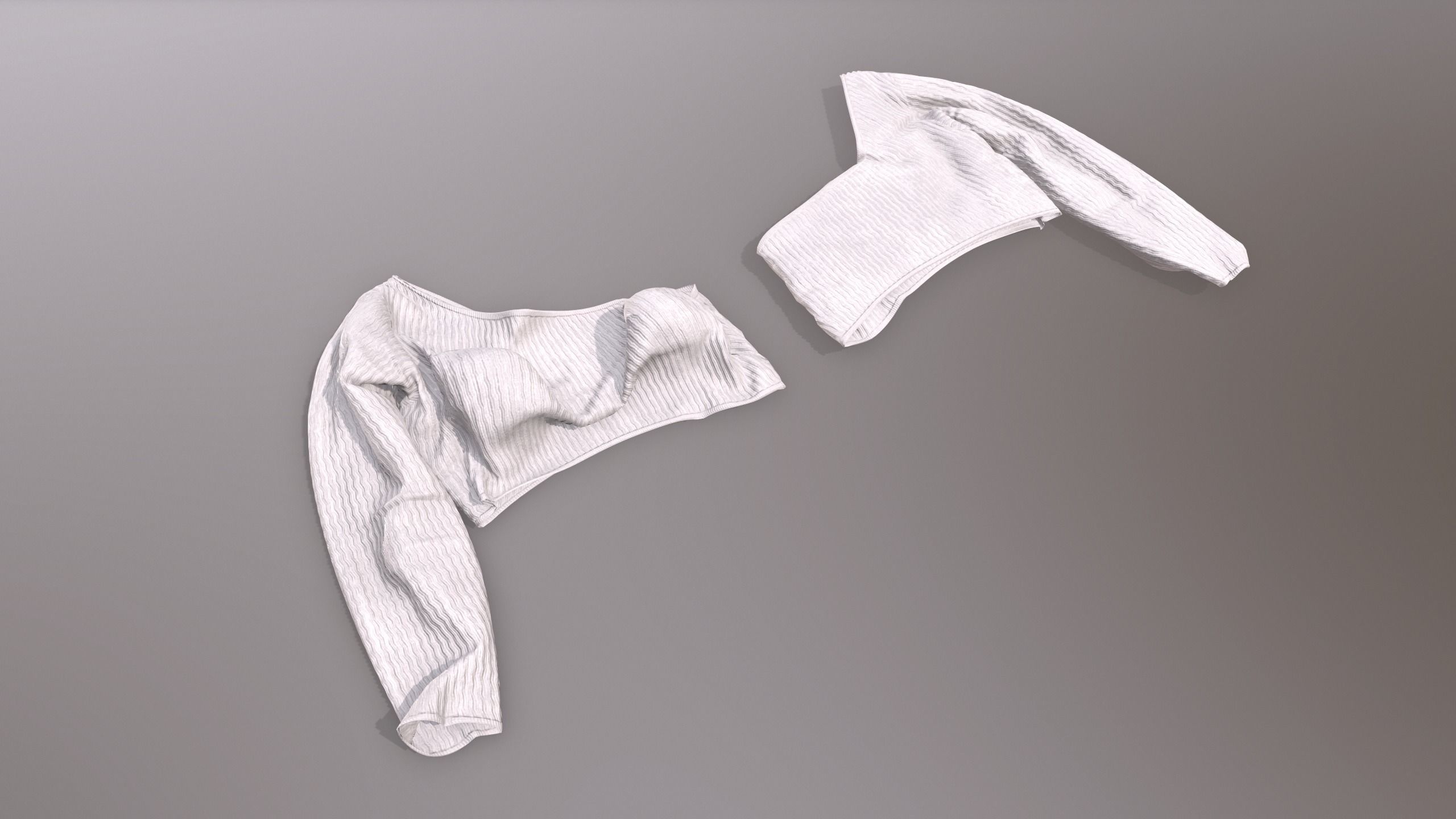 Female Clothing Low-poly 3D model_12