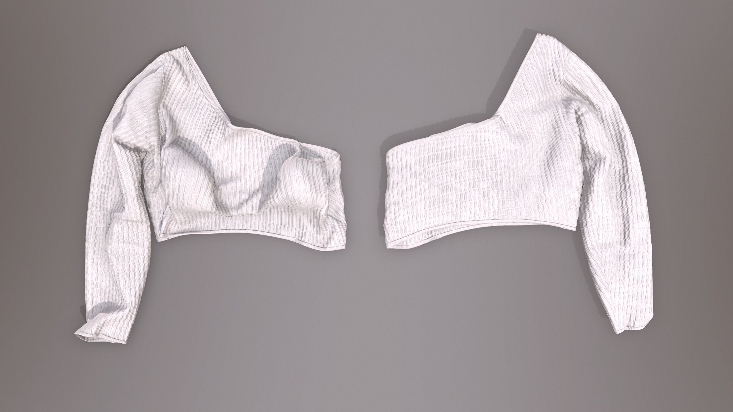 Female Clothing Low-poly 3D model_14