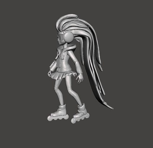 Cyber Pop Zoe 3D model 3D print model
