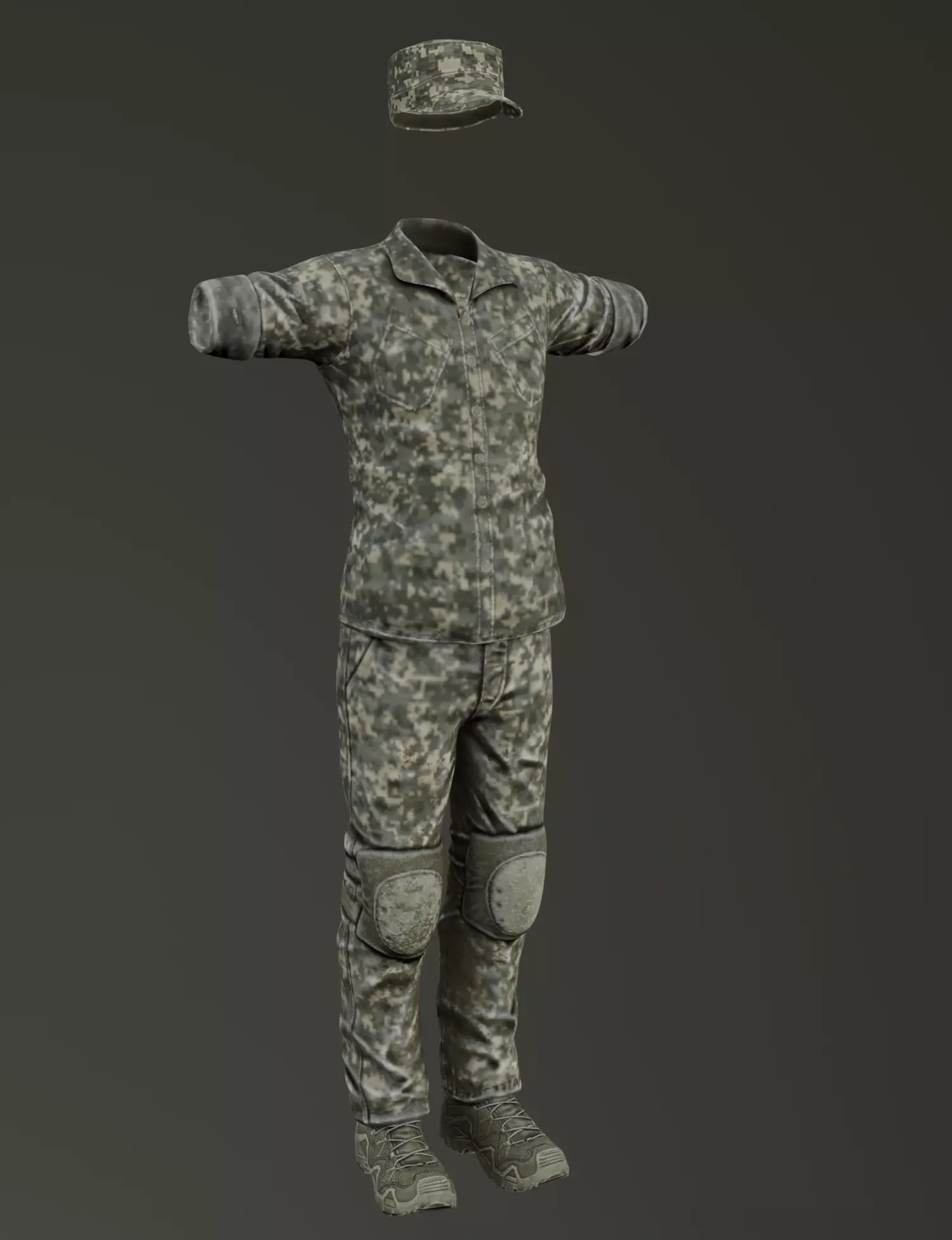USMC Uniform Low-poly 3D model