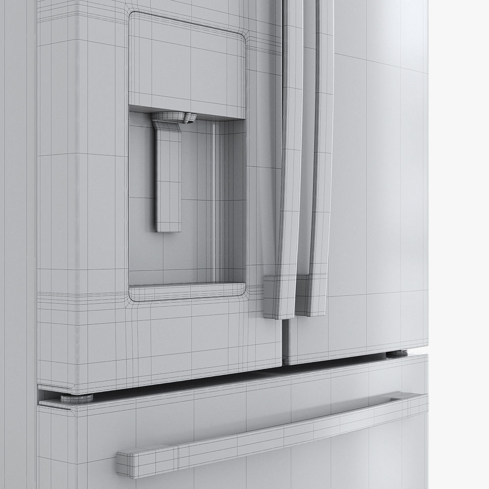 GE Energy Star 24 Refrigerator GFE24JSKSS 3D model_5