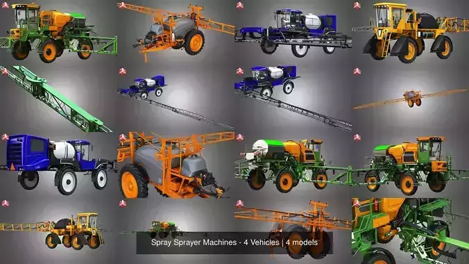 Spray Sprayer Machines - 4 Vehicles
